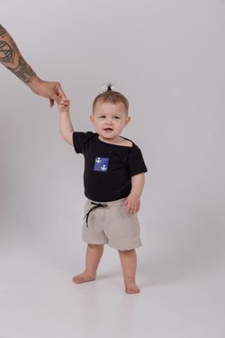 short baby linho natural