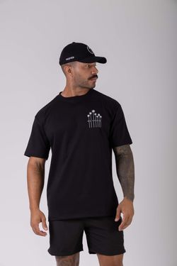 camiseta regular coqueiro npf26 preto