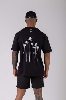 camiseta regular coqueiro npf26 preto