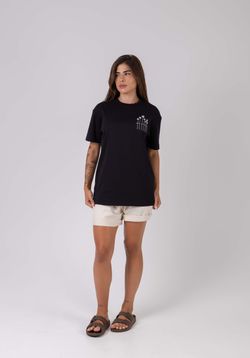 camiseta regular coqueiro npf26 preto