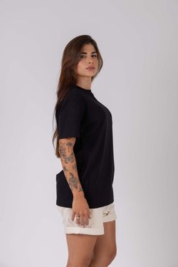 camiseta regular coqueiro npf26 preto