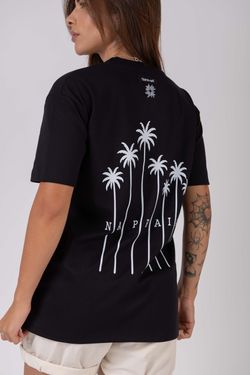 camiseta regular coqueiro npf26 preto