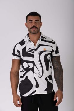 camisa linho mc curvas npf26 p&b