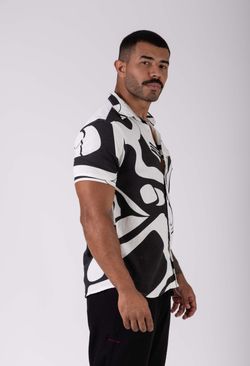 camisa linho mc curvas npf26 p&b