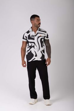camisa linho mc curvas npf26 p&b