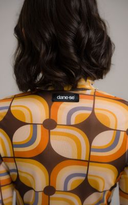 segunda pele retrô mid century modern estampado