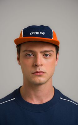 boné five panel mcm laranja