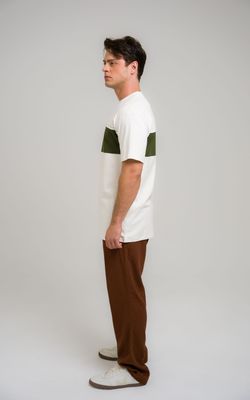 camiseta regular faixa mcm off