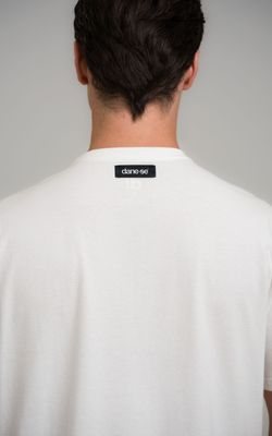camiseta faixas mid century modern off