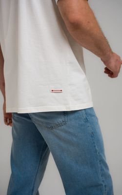 camiseta faixas mid century modern off