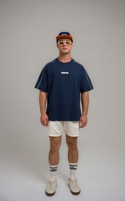 camiseta overboxy debrum dane-se low marinho