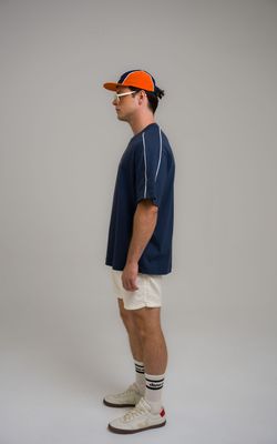 camiseta overboxy debrum dane-se low marinho