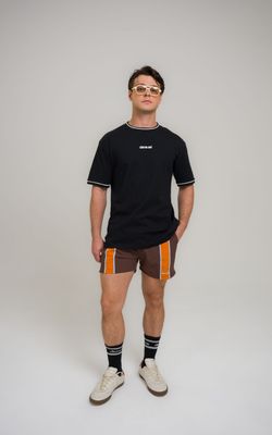 camiseta regular retilínea dane-se low preto