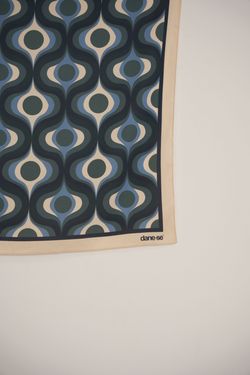 lenço peahen mid century modern azul