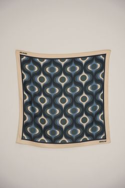 lenço peahen mid century modern azul