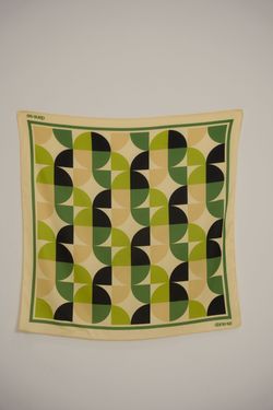 lenço bauhaus mid century modern verde