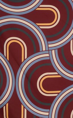 lenço curvas mid century modern bordô
