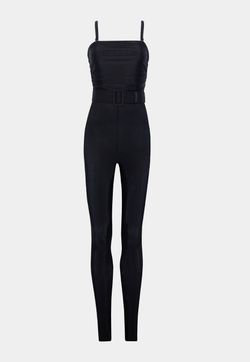Macacão Lycra Bardot Preto