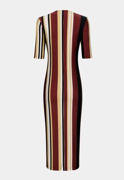 NEW - Vestido Lycra Ateliê Estampado Lines 