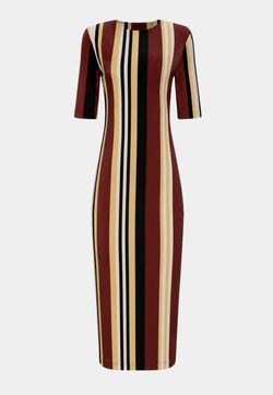 NEW - Vestido Lycra Ateliê Estampado Lines 