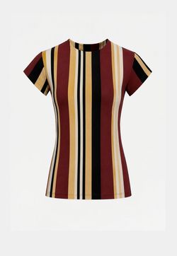 NEW - Blusa Lycra Ateliê Estampada Lines 