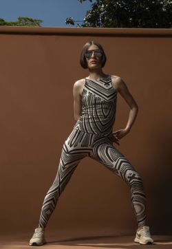 New - Legging Lycra Classic Estampada Mushrooms 