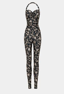 New - Macacão Biarritz Estampado Liberty Cottage Flowers 