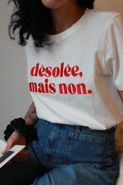 Camiseta désolée rouge