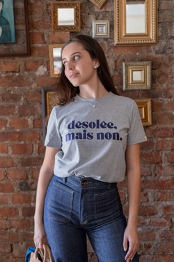 Camiseta désolée marine