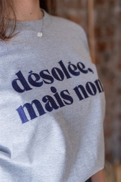 Camiseta désolée marine