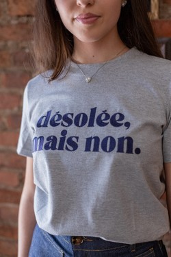 Camiseta désolée marine