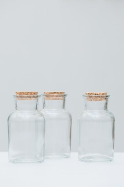 frasco apotecário transparente