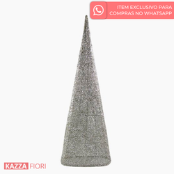 Cone Decorativo G - Prata (9109)