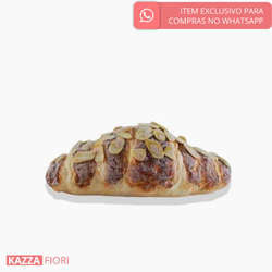 Pão Croissant Amendoas Artificial - Cores Mistas (10179)