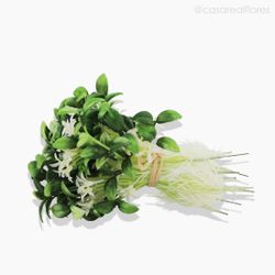 Pick Broto de Feijão C/Mini Flor Artificial - Verde (5431)