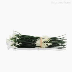 Pick Grama Com Flor Artificial - Branco (5432)