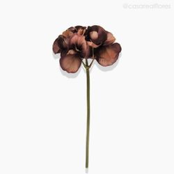 Hortênsia (P) Artificial - Marrom Claro (10786)