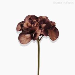 Hortênsia (P) Artificial - Marrom Claro (10786)