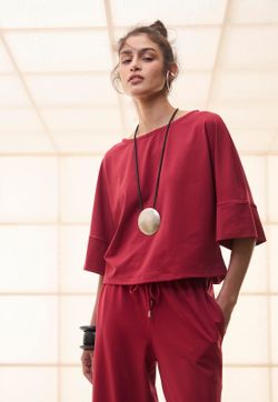 Blusa Ampla Malha Tecno
