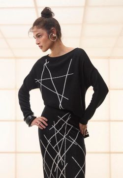 Blusa Jacquard Tricot