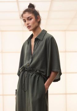 Blusa Colarinho Textura