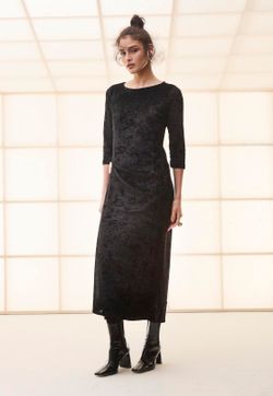Vestido Midi Tule Veludo
