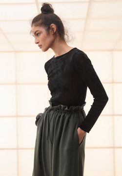 Blusa Básica Tule Veludo