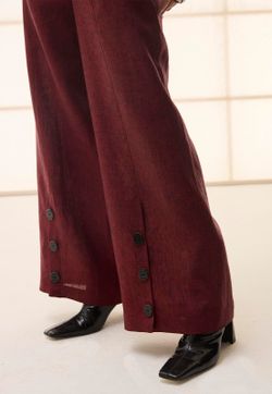Calça Pantalona Puro Linho