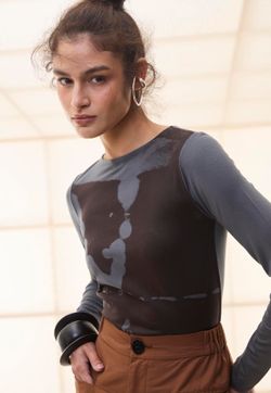 Blusa Manga Longa Estampa