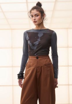 Blusa Manga Longa Estampa