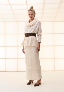 Blusa Maxi Gola Tricot Pipoca