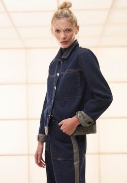 Casaco Jeans Escuro