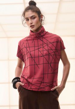 Blusa Gola Moletom Estampa