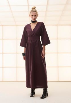 Vestido Gola V Flanela